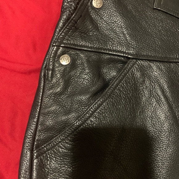 MENS POWER SOURCE LEATHER JUMPSUIT LIKE NEW ITS A FARMER - Picture 11 of 14